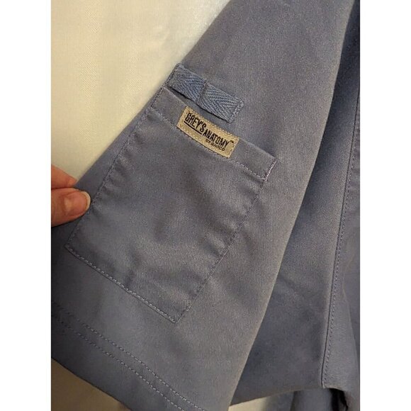 Grey's Anatomy By Barco Baby Blue Men's Size Medium Multi Pockets - Picture 7 of 11